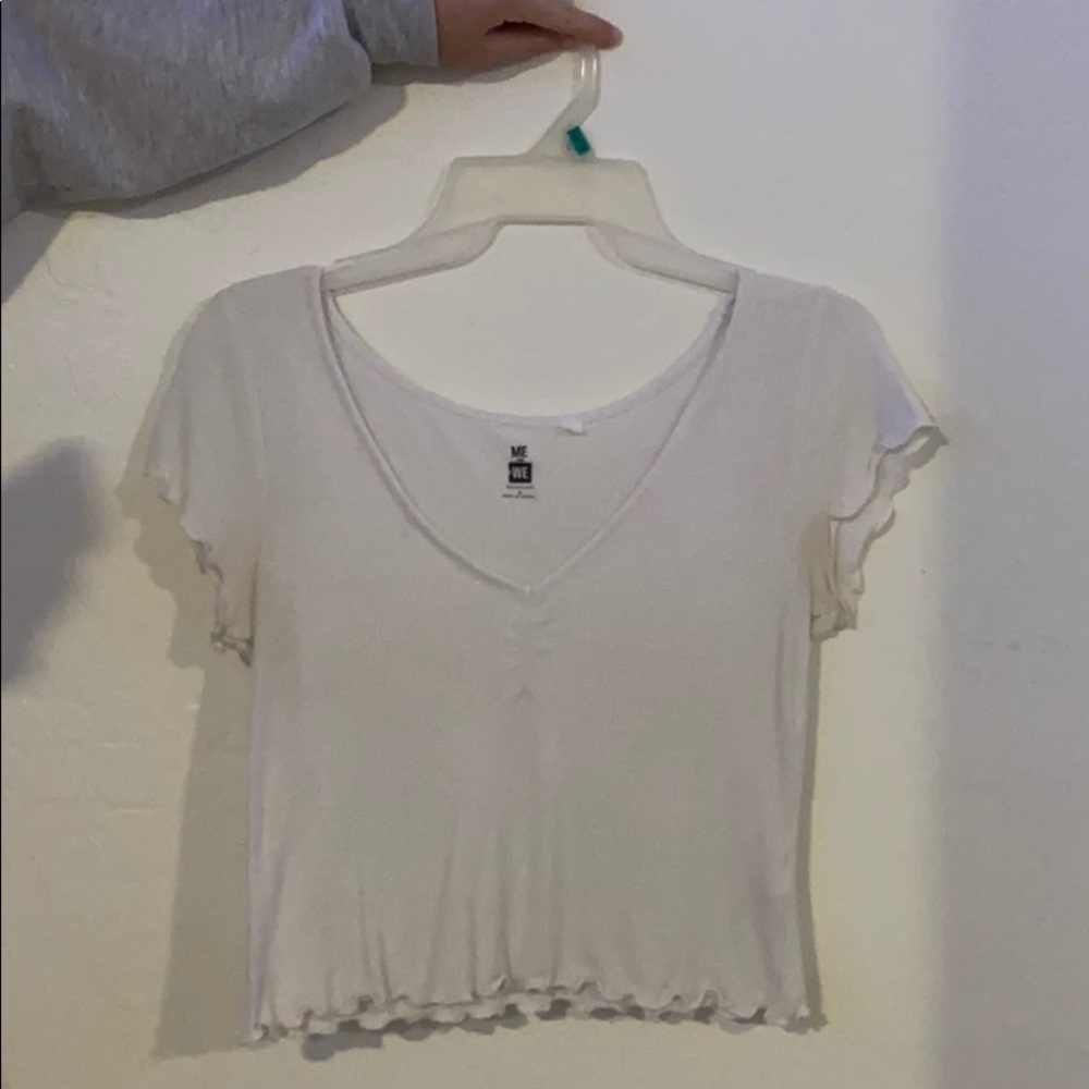 White crop top